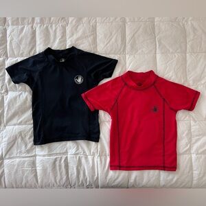 Body Glove Kids Rash Guard Swim Shirts - Red and Black